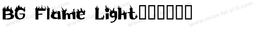 BG Flame Light字体转换
